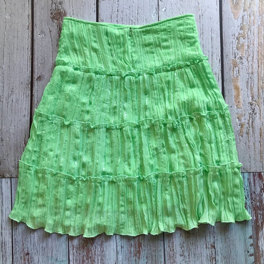 Star City Tiered Sequin Midi Skirt Size 1💚 - Picture 2 of 8